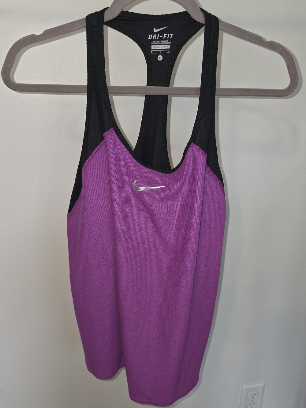 Nike Dri-FIT Purple Racerback Tank Top